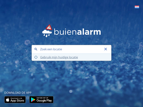'buienalarm.be' screenshot