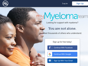 'mymyelomateam.com' screenshot