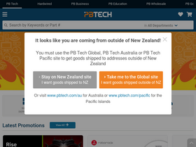 'pbtech.co.nz' screenshot
