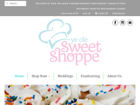 yeolesweets.com homepage screenshot