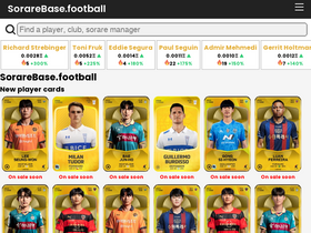 'sorarebase.football' screenshot