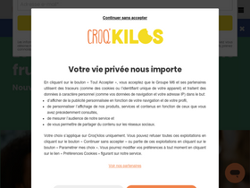 'croq-kilos.com' screenshot