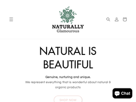 naturallyglamourous.shop homepage screenshot