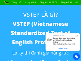 'vstep.edu.vn' screenshot