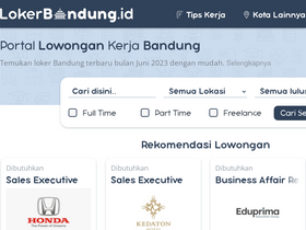 'lokerbandung.id' screenshot