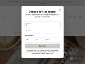 novembreboutique.com homepage screenshot