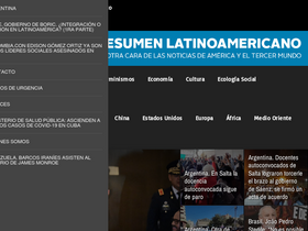 'resumenlatinoamericano.org' screenshot