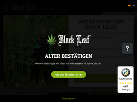 'blackleaf.de' screenshot