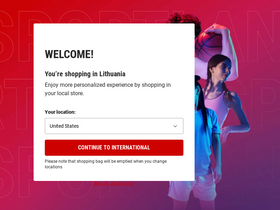 'sportland.lt' screenshot