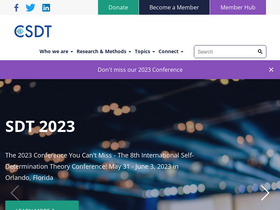 'selfdeterminationtheory.org' screenshot