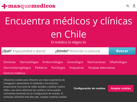 'masquemedicos.cl' screenshot