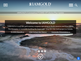 'iamgold.com' screenshot