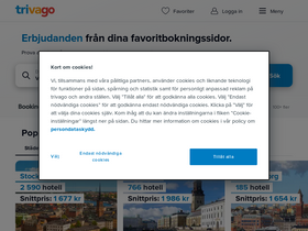 'trivago.se' screenshot