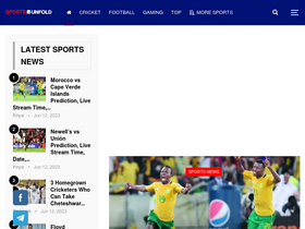 'sportsunfold.com' screenshot