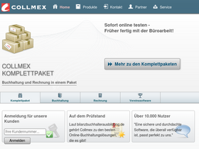 'collmex.de' screenshot