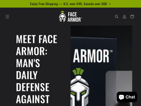 facearmor.shop homepage screenshot