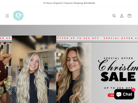 luxelifeglamhair.com homepage screenshot
