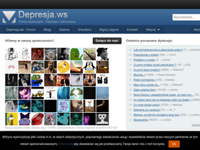 'depresja.ws' screenshot