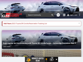 'grcorollaforum.com' screenshot