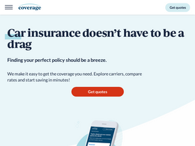 'coverage.com' screenshot