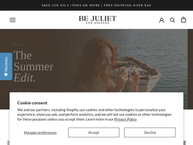 Be Juliet homepage screenshot