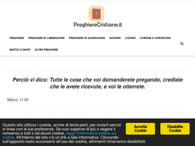 'preghierecristiane.it' screenshot