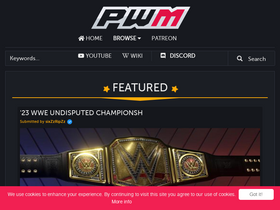 'prowrestlingmods.io' screenshot