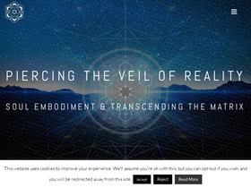 'veilofreality.com' screenshot