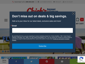 'chicksaddlery.com' screenshot