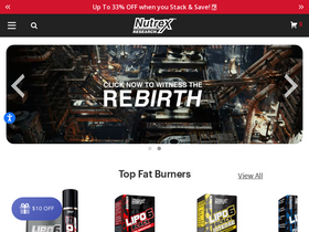 'nutrex.com' screenshot