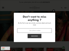 preetiskapoorofficial.com homepage screenshot