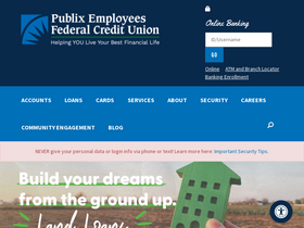 'pefcu.com' screenshot