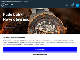 'hodinky-koscom.cz' screenshot