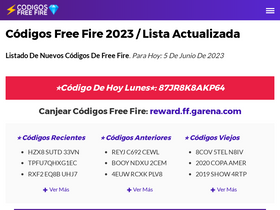 'codigosfreefire.com' screenshot