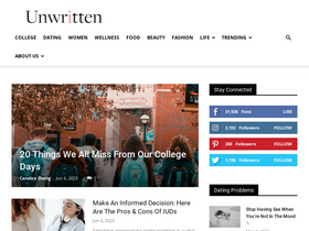 'readunwritten.com' screenshot