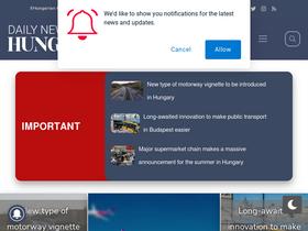 'dailynewshungary.com' screenshot