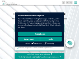 'bestatter.de' screenshot