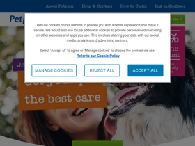 'petplan.co.uk' screenshot
