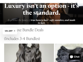 shopalluxextensions.com homepage screenshot