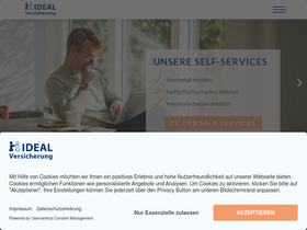 'ideal-versicherung.de' screenshot
