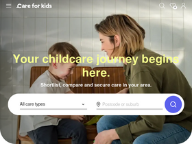 'careforkids.com.au' screenshot