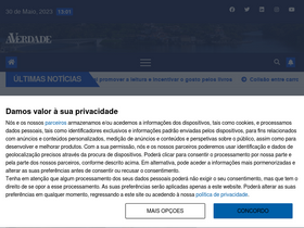 'averdade.com' screenshot