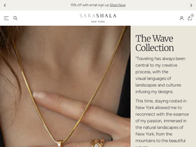 Sarashala homepage screenshot