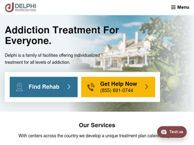 'delphihealthgroup.com' screenshot