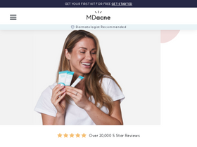 'mdacne.com' screenshot