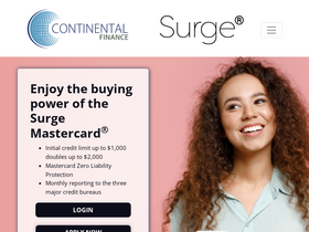 'surgecardinfo.com' screenshot
