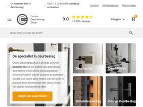 'onlinedeurbeslagshop.nl' screenshot