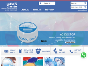 'lobachemie.com' screenshot