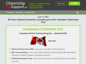 'citizenshipsupport.ca' screenshot