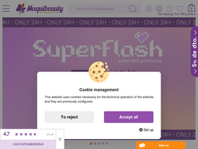 'maquibeauty.com' screenshot